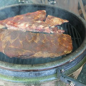 Spare ribs are on March 15 2017 005.JPG