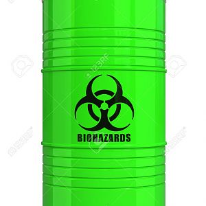 26074661-Green-biohazard-barrel-clipping-path-avai
