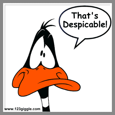 Daffy Duck despicable.gif