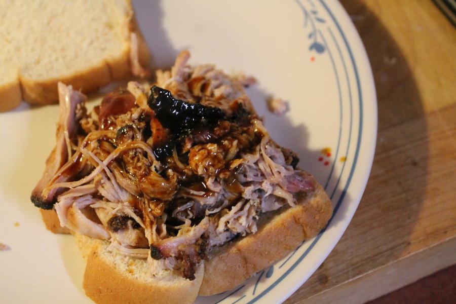 Pulled the pork butt and sammich March 5 2017 004.