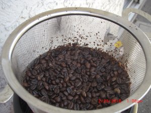 028 - Cooling Beans on Fan.JPG