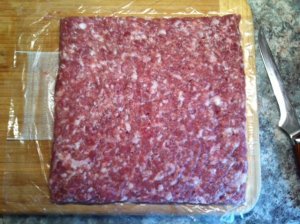 2 Rolled sausage meat & grated raw onion.jpg