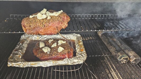 Pastrami ready to cover & steam.jpg Pastrami ready to cover & steam.jpg