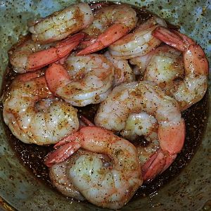 CJJs Fahita Marinaded Smoked Shrimp 6- marinading.
