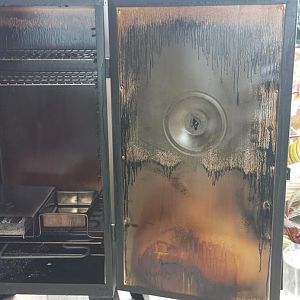 Seasoning Smoker and Trial Chicken Final Smoke Box