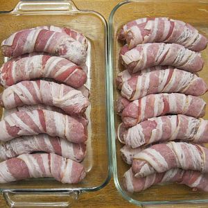 bacon wrapped brats.JPG