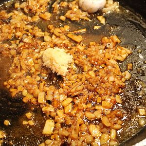 Paella with chicken and shrimp March 8 2017 012.JP