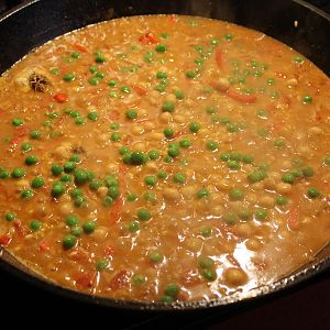 Paella with chicken and shrimp March 8 2017 015.JP