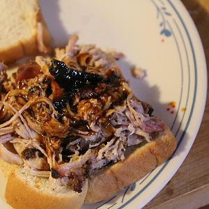 Pulled the pork butt and sammich March 5 2017 004.