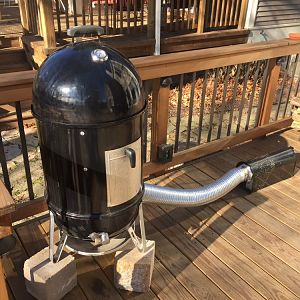 WSM cold smoke setup