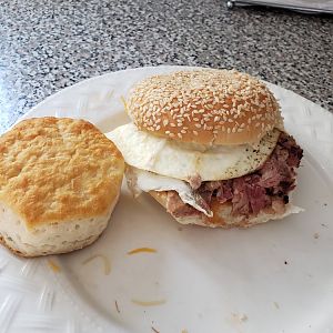 Pulled Pork And Egg Sandwich