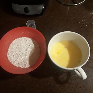 Eggwash and Flour/Spices