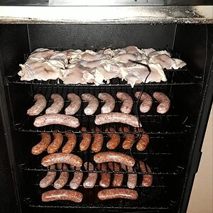 brats and chicken thighs