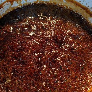 Glaze simmering