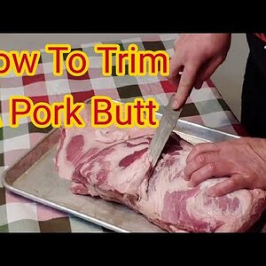 How to trim a pork butt