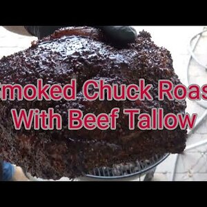 Weber Kettle: Smoked Chuck Roast with Beef Tallow