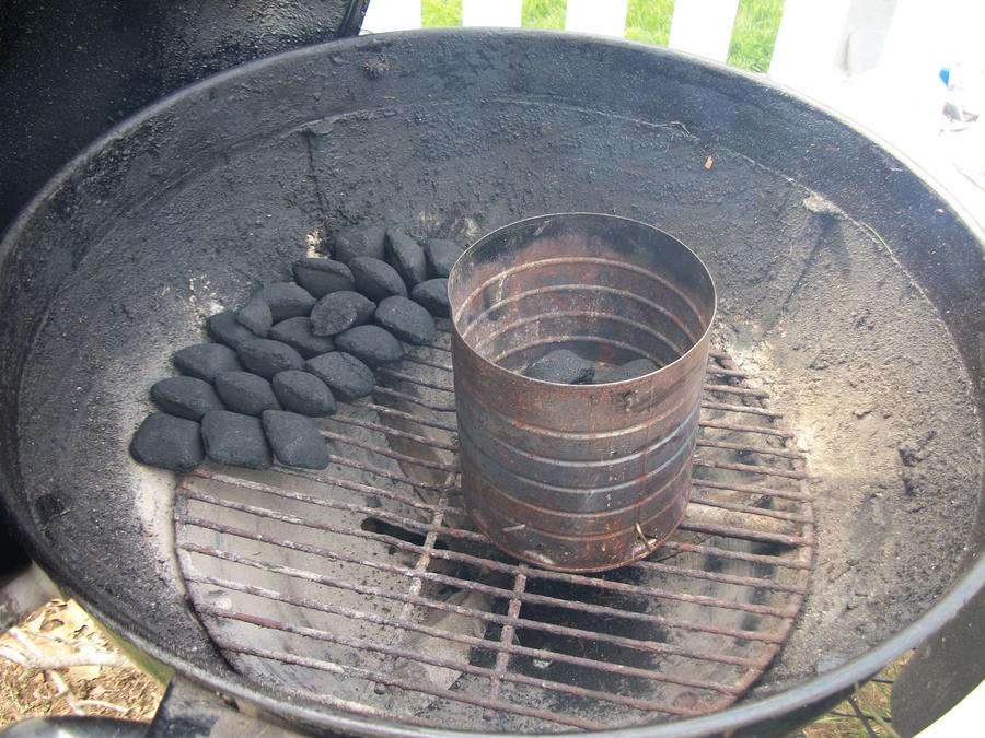 1 - Starting the Coals.JPG