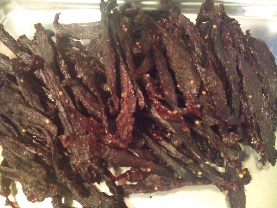 2.64 lbs Spicy Sweet Goose Jerky.jpg