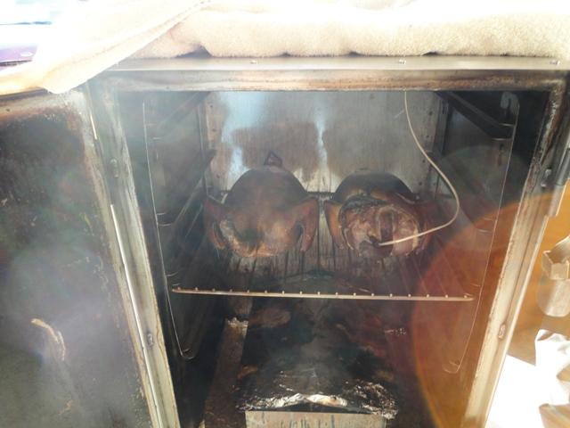 2 whole  Smoked Chickens.JPG