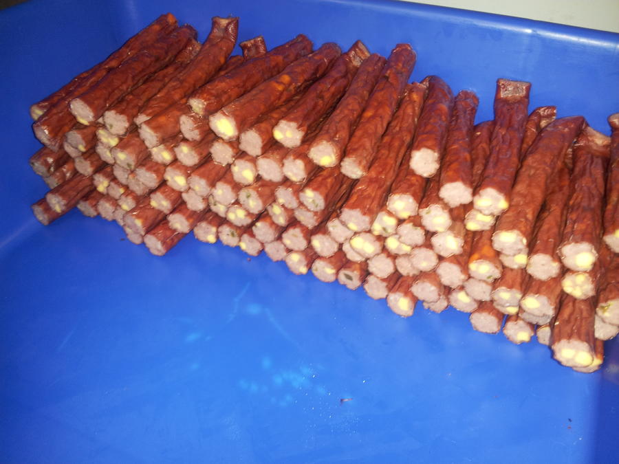 Slim Jim for 23 lbs beef SMOKED 17 mm Collagen Casings Sausage Snack Sticks 