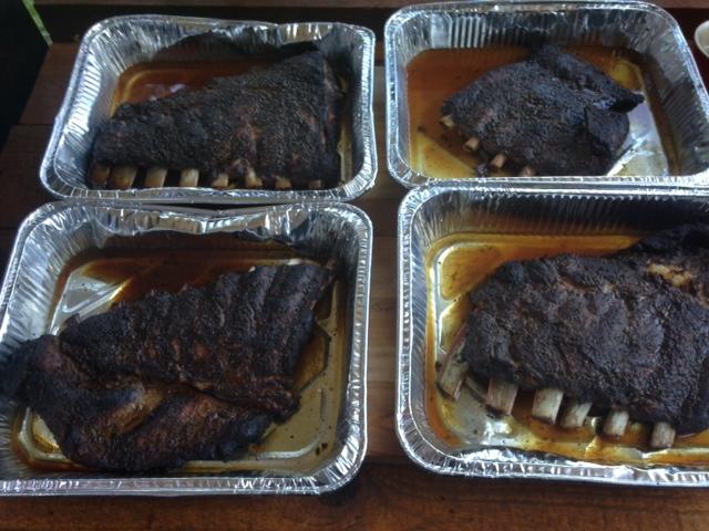 After 2 hr foil wrap and ready for glaze.JPG