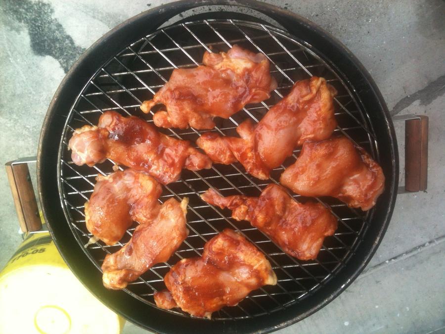 BBQ Chicken Thighs on the ECB.jpg