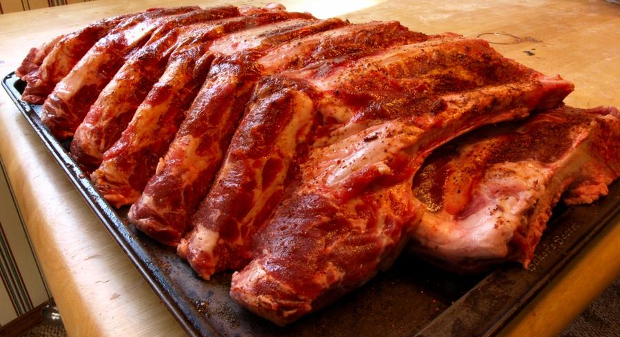 beef ribs before smoking 9-4-2010.jpg