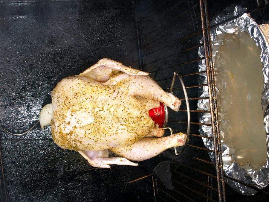 Bird in the smoker 7-25-2010.jpg