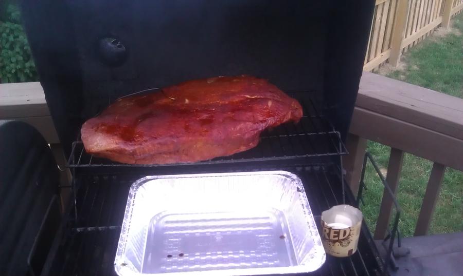 Brisket on Grill.JPG