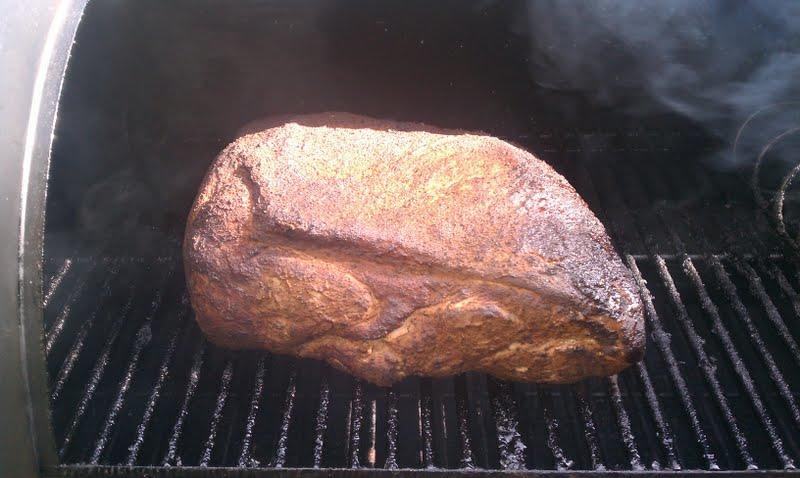 Butt on the Smoker 3 Hours.jpg
