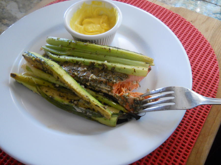 Cedar wraps served with Mango Wasabi dip.JPG