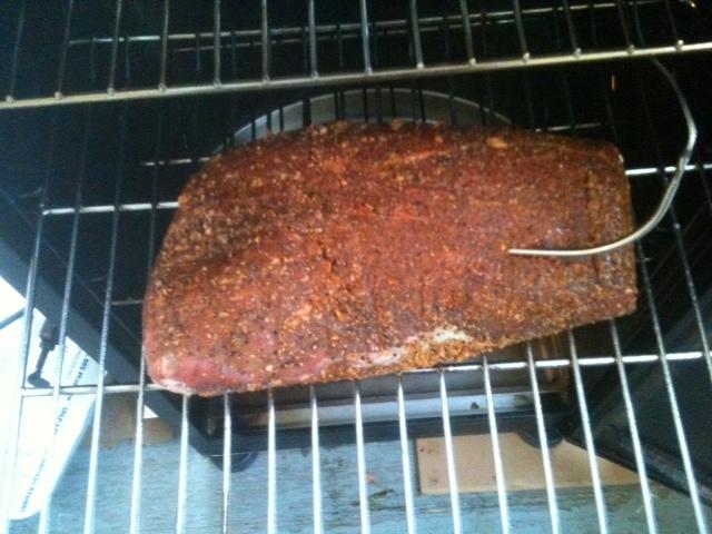 chuckie going into smoker.jpg