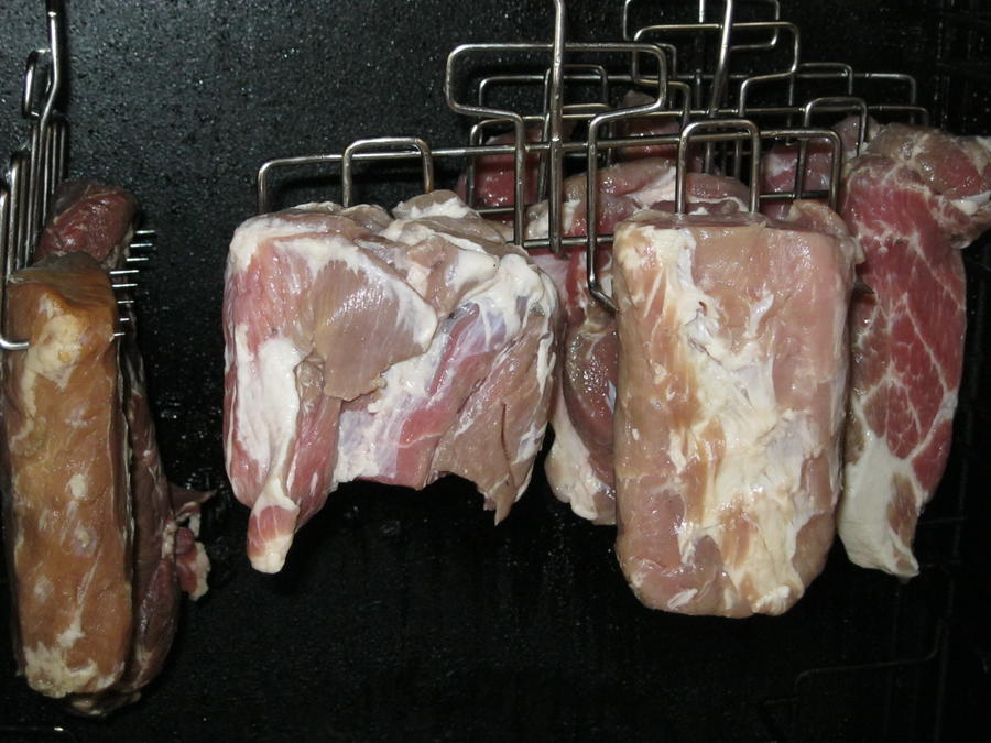 Country Brown Cure Start of smoke.JPG