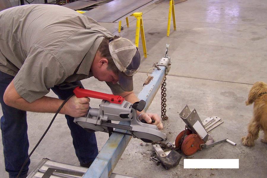 cutting the hitch.JPG