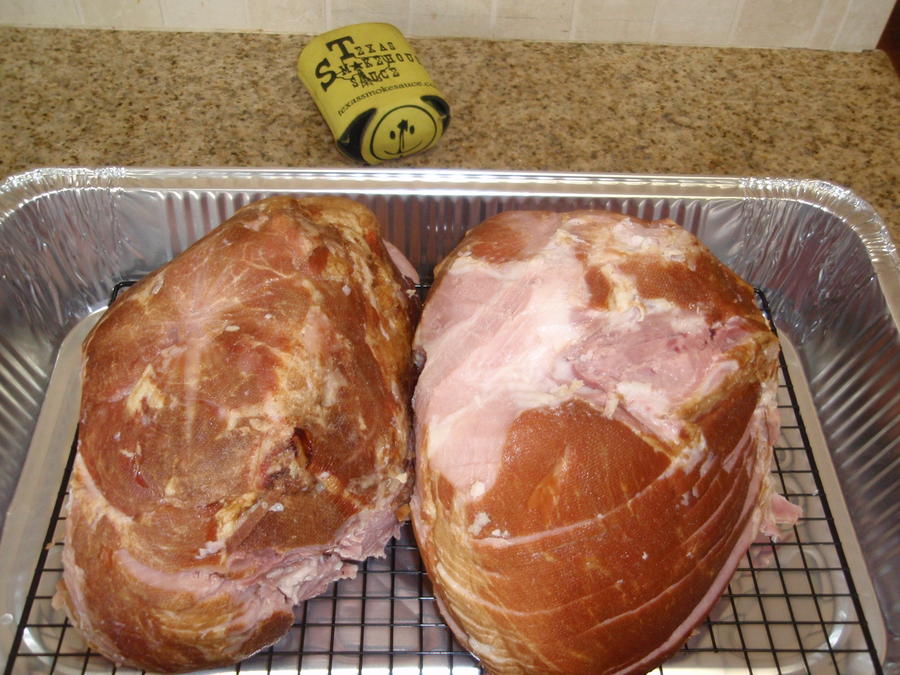 Double Smoked hams 011.JPG