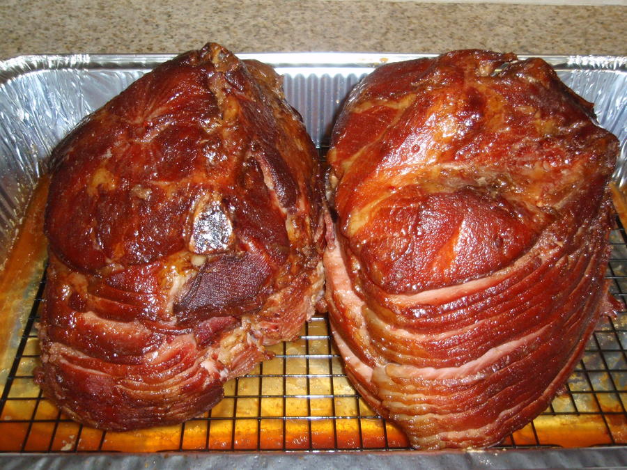 Double Smoked hams 016.JPG