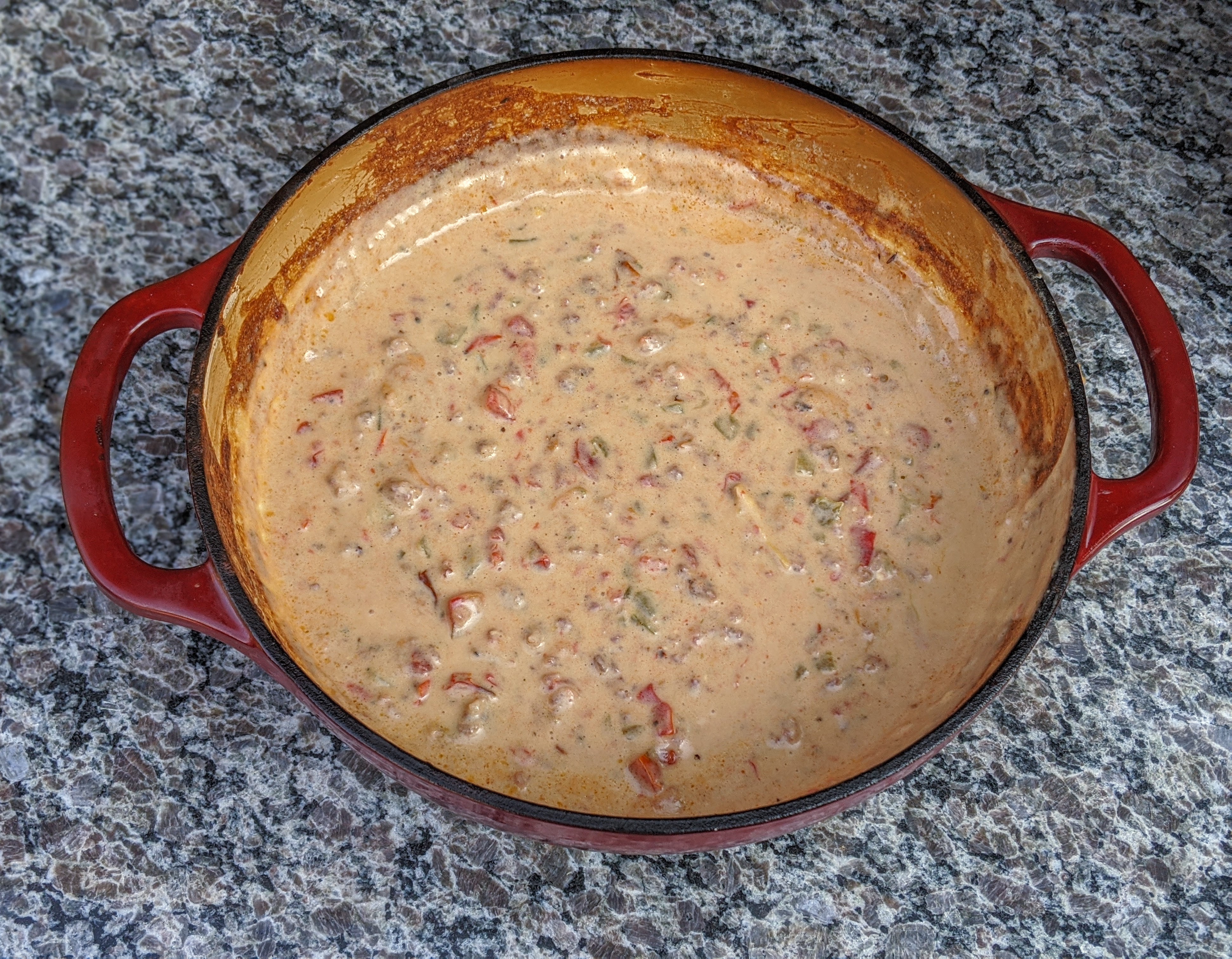 Finished Queso
