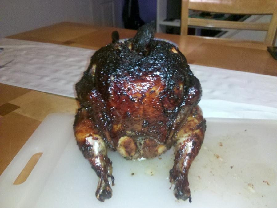 first beer can chicken great color.jpg