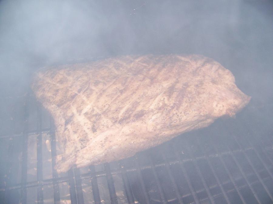 First Brisky on new Smoker! 008.JPG