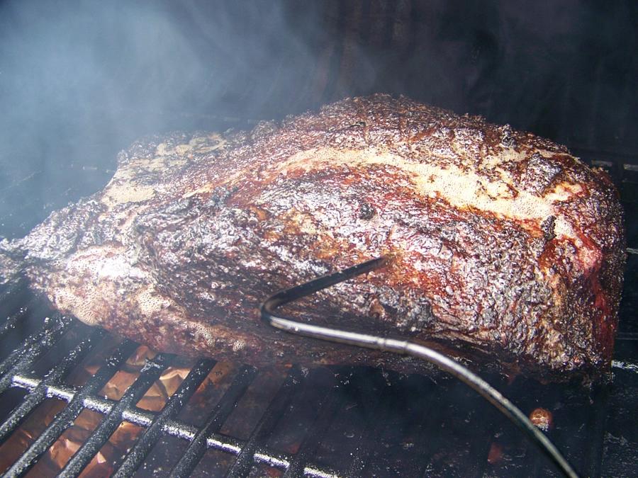 First Brisky on new Smoker! 009.JPG