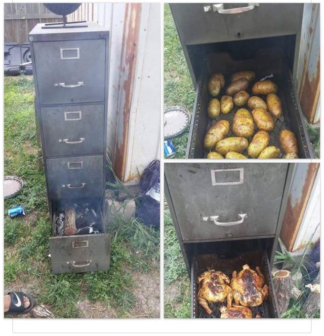 File Cabinet Smoker Smoking Meat