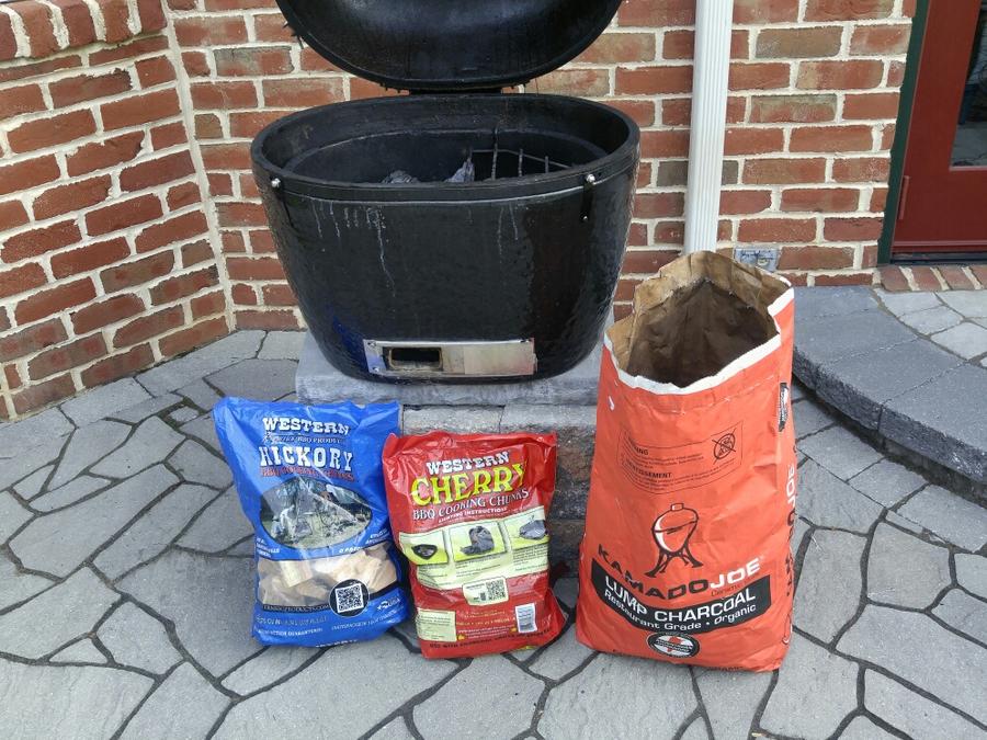 Grill set up for pork shoulder.jpg