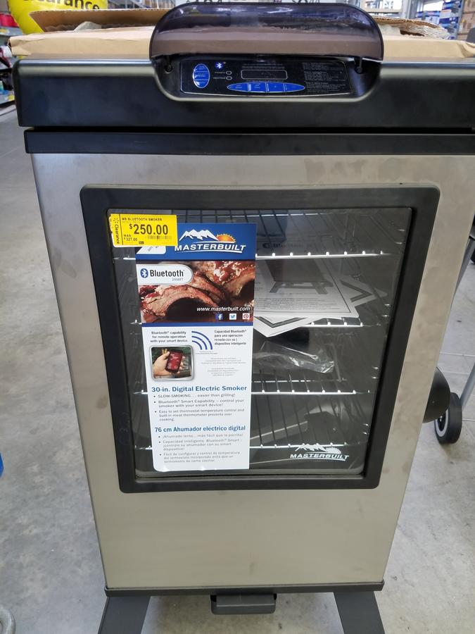 Masterbuilt Bluetooth Electric smoker #20072715 on clearance at the  Wallyworld