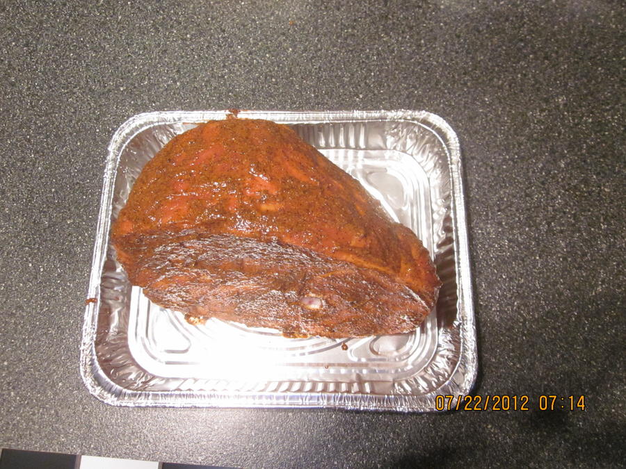 Maple Bourban Ham on the Mini WSM 003.JPG
