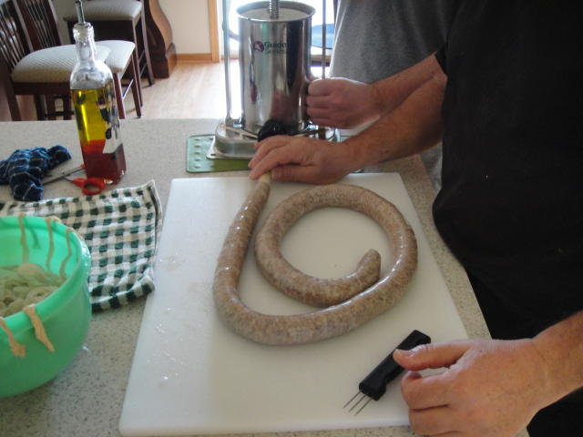 Meatloaf and venison sausage 036.JPG