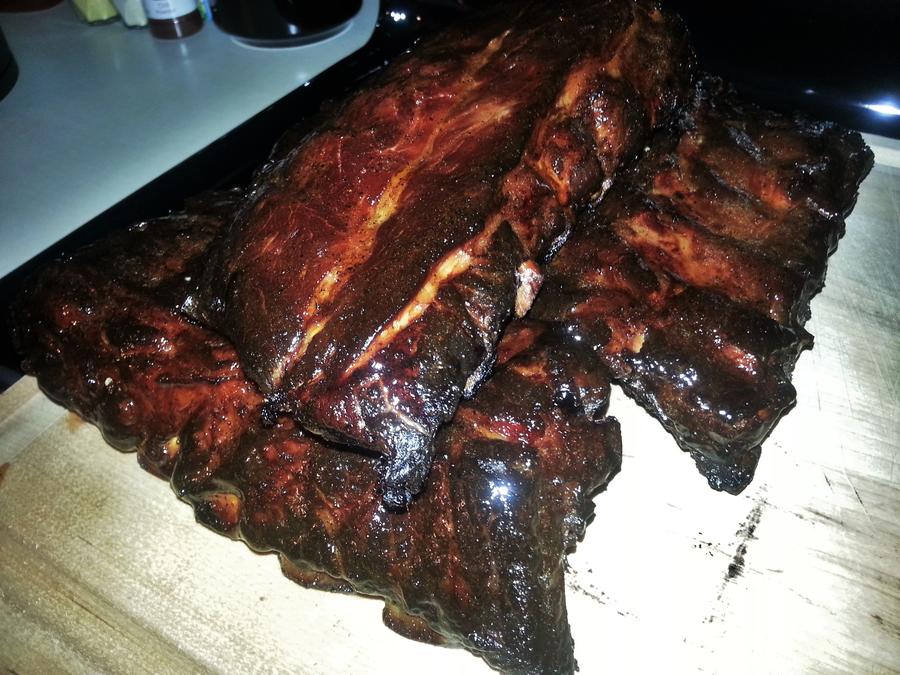 Myron Mixon Hog Glaze Smoked Ribs 10- done.jpg