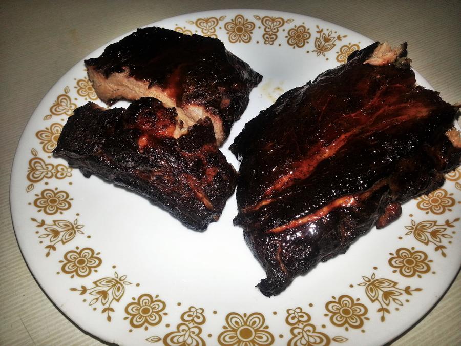 Myron Mixon Hog Glaze Smoked Ribs 11- done.jpg