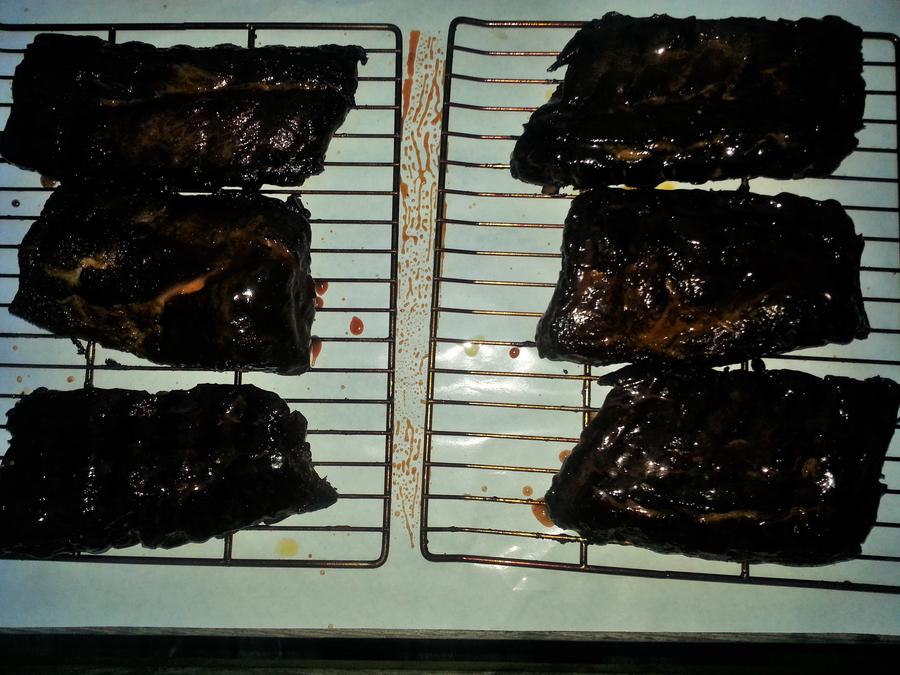 Myron Mixon Hog Glaze Smoked Ribs 9- glazed.jpg