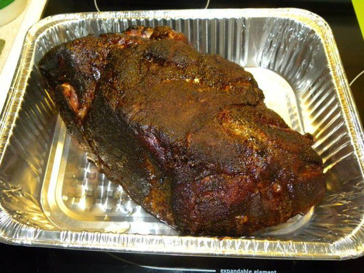 Pork butt done and before being pulled.jpg