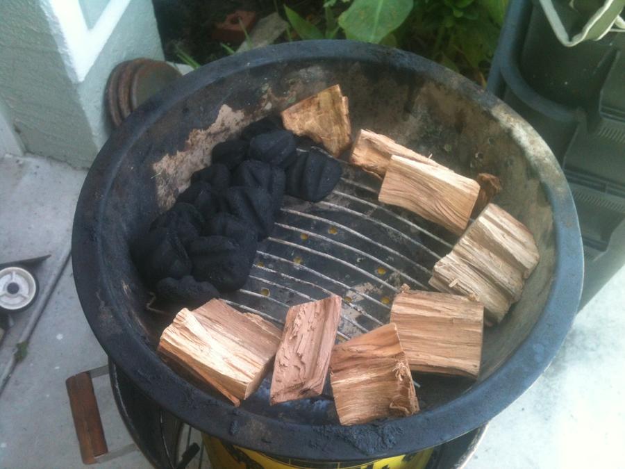 Prepping the Charcoal Pan.jpg